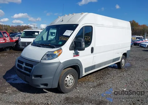 2017 Ram Promaster 2500 High Roof 159 Wb z USA, uszkodzony, nr VIN 3C6TRVDG2HE503305